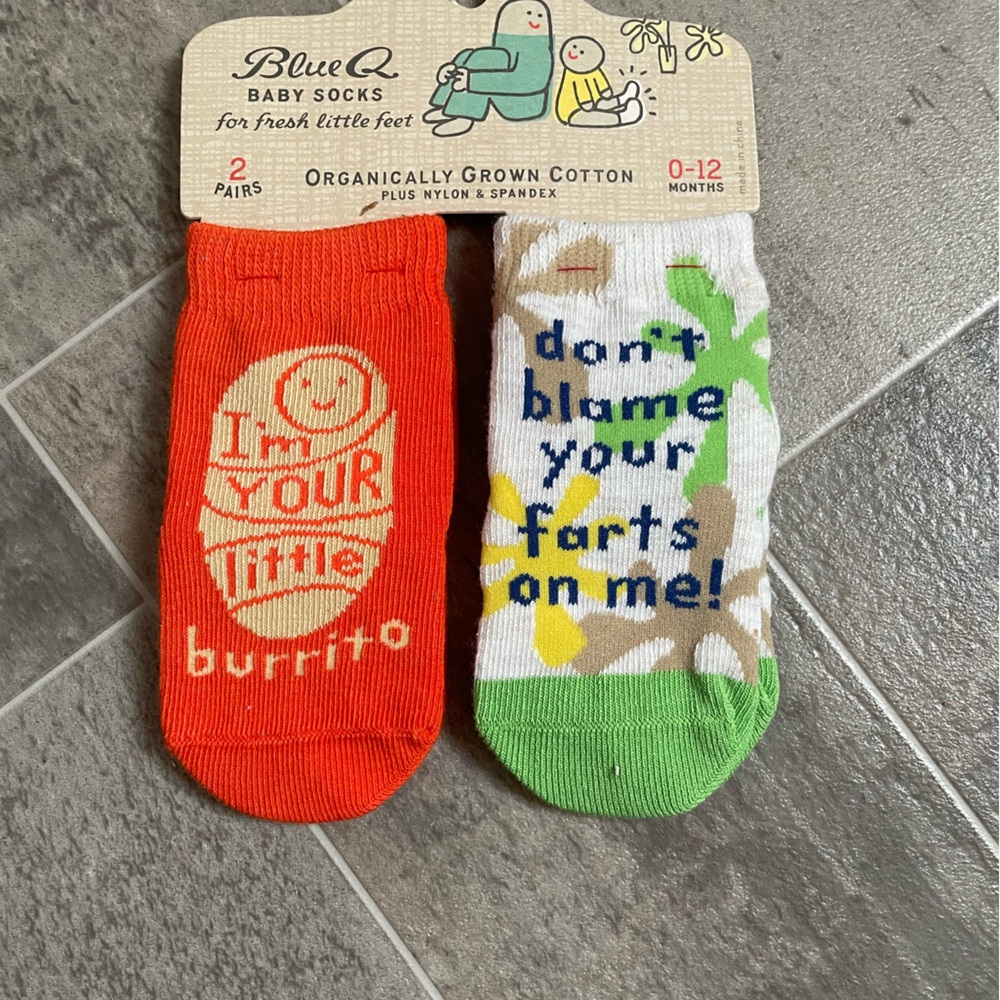 3/$20 Blue Q Baby Socks Set